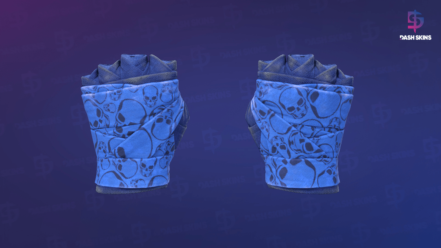 ★ Hand Wraps | Cobalt Skulls (Field-Tested) Screenshot Playside
