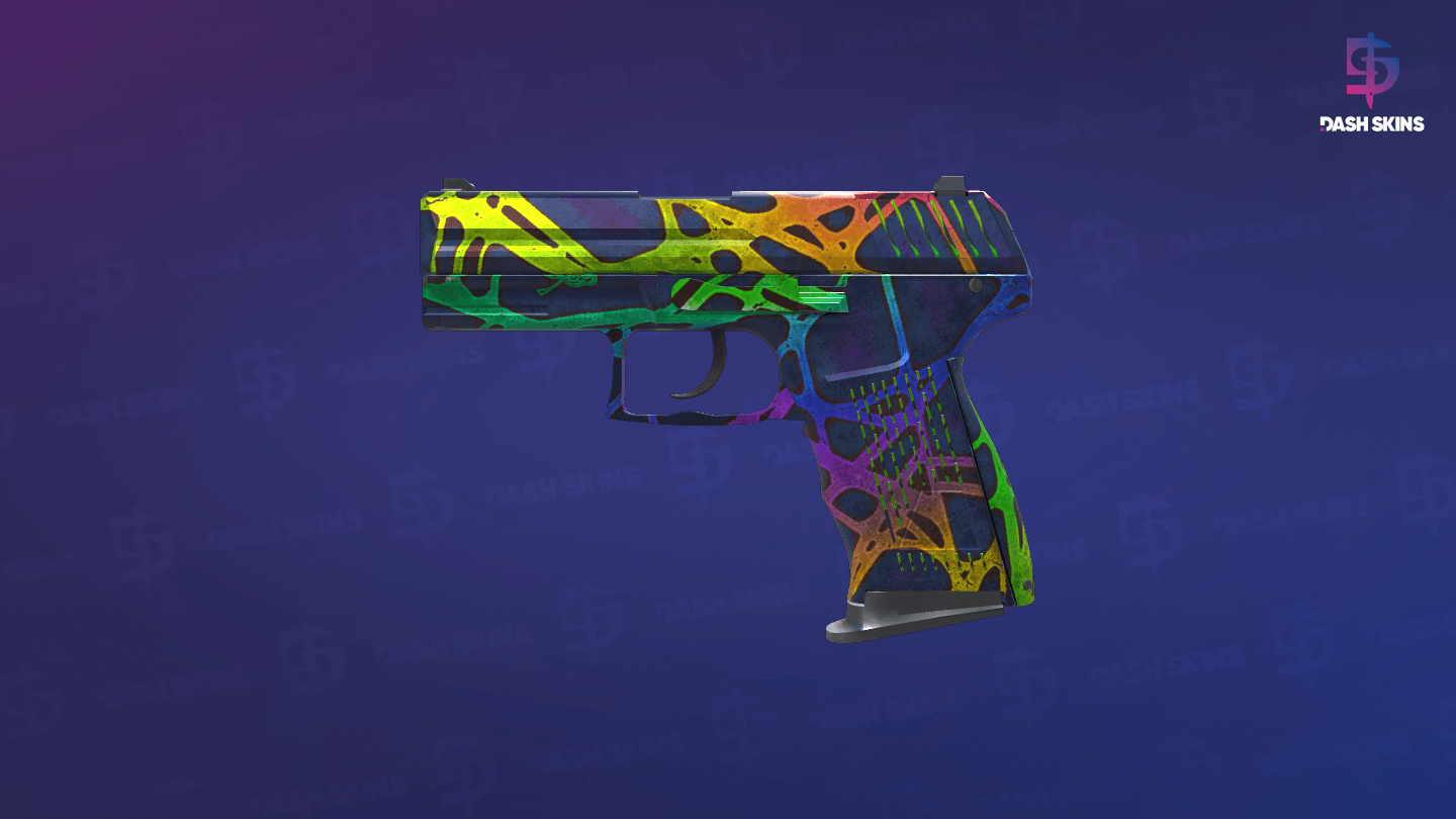 P2000 | Acid Etched (Battle-Scarred) Screenshot Playside