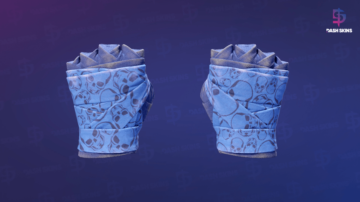 ★ Hand Wraps | Cobalt Skulls (Field-Tested) Screenshot Playside