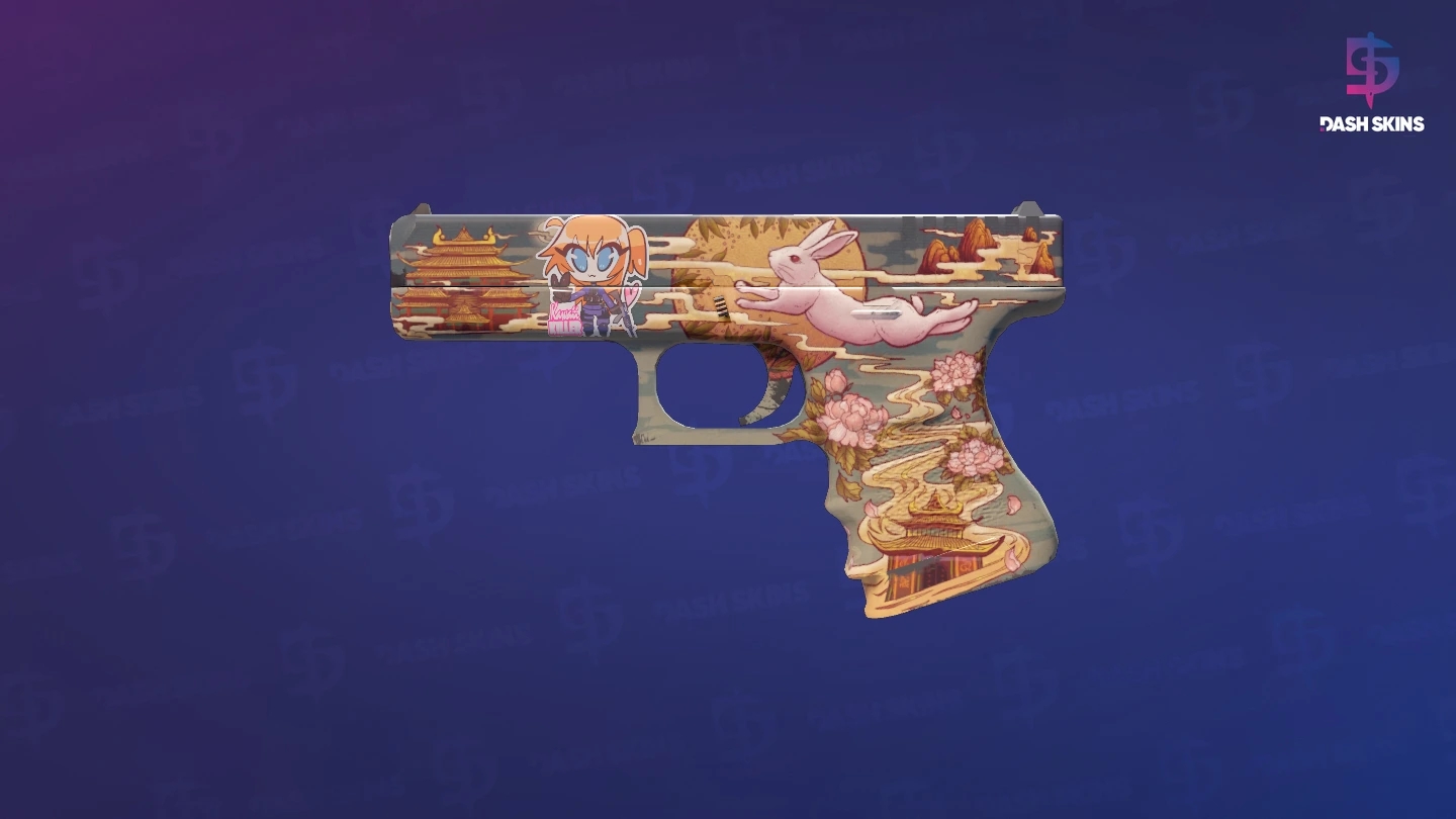 Glock-18 | Umbral Rabbit (Minimal Wear) Screenshot Playside