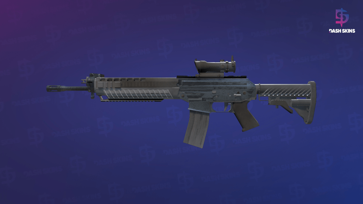 SG 553 | Damascus Steel (Field-Tested) Screenshot Playside