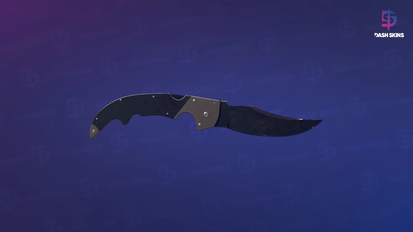 ★ Falchion Knife | Blue Steel (Battle-Scarred) Screenshot Playside