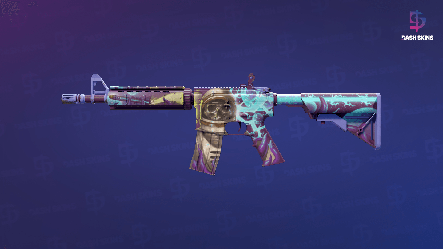 M4A4 | Desolate Space (Battle-Scarred) Screenshot Playside