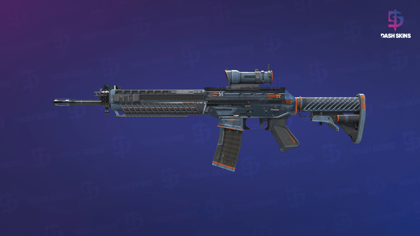 StatTrak™ SG 553 | Phantom (Battle-Scarred) Screenshot Playside