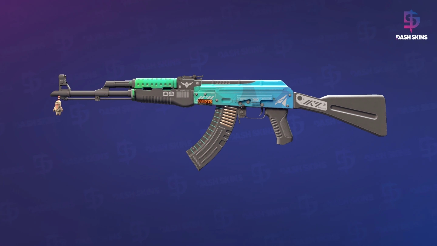 StatTrak™ AK-47 | Ice Coaled (Minimal Wear) Screenshot Playside