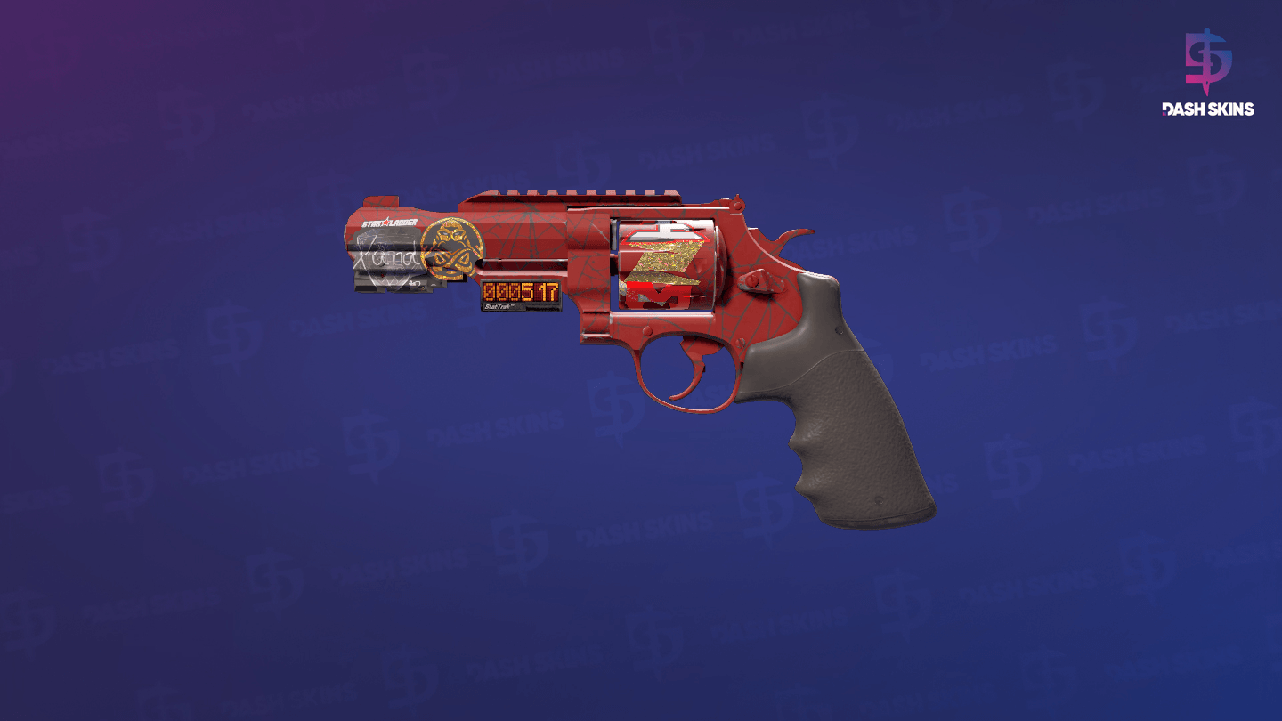 StatTrak™ R8 Revolver | Crimson Web (Minimal Wear) Screenshot Playside