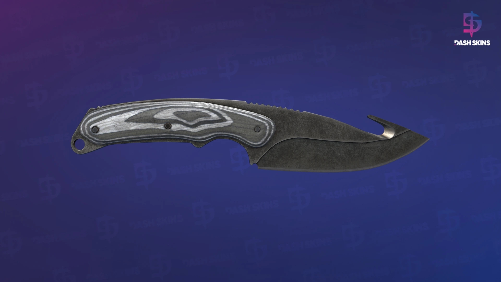 ★ Gut Knife | Black Laminate (Battle-Scarred) Screenshot Playside