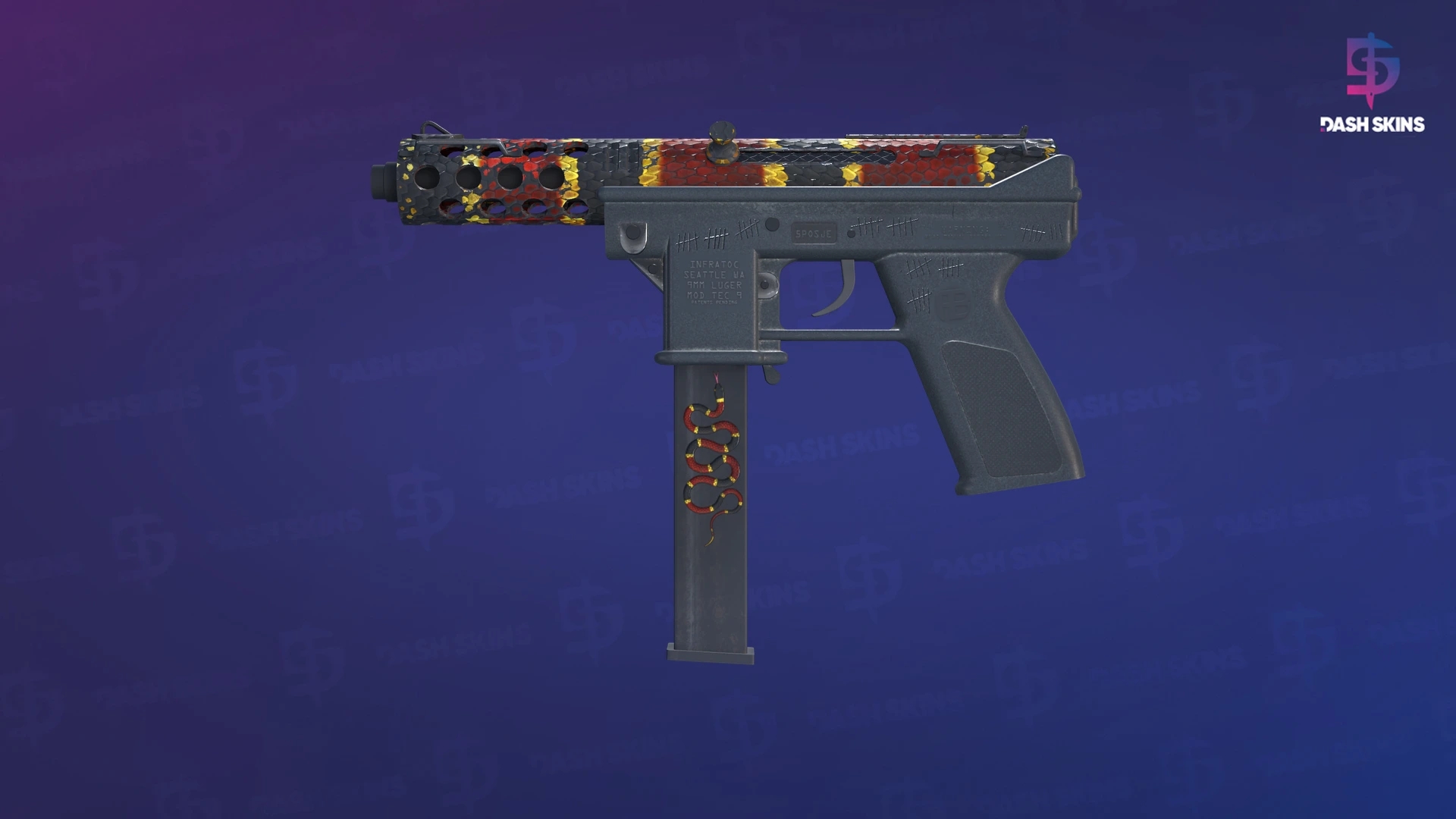 Tec-9 | Snek-9 (Well-Worn) Screenshot Playside
