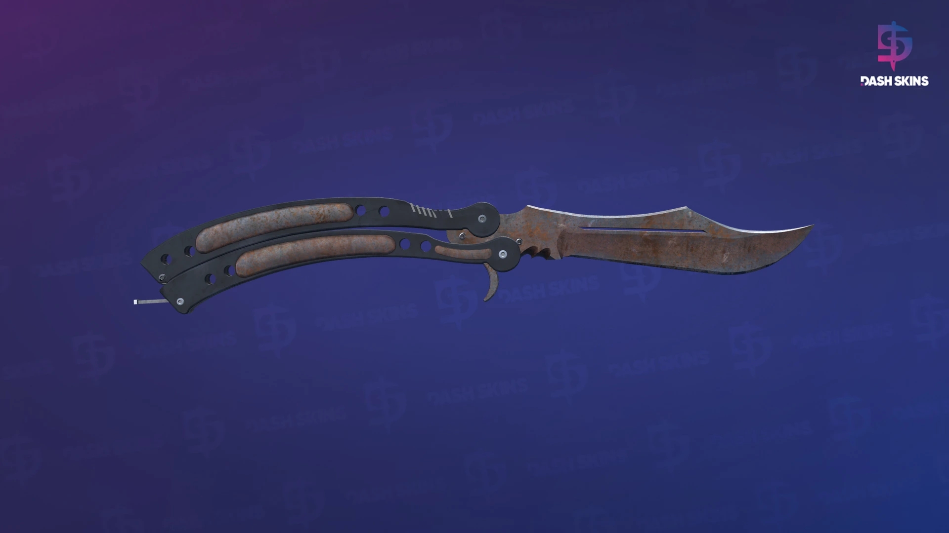 ★ Butterfly Knife | Rust Coat (Well-Worn) Screenshot Playside