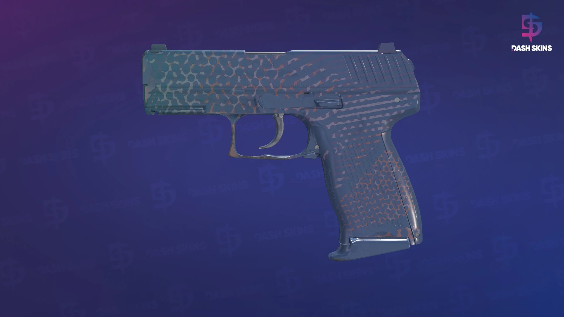 P2000 | Coral Halftone (Factory New) Screenshot Playside