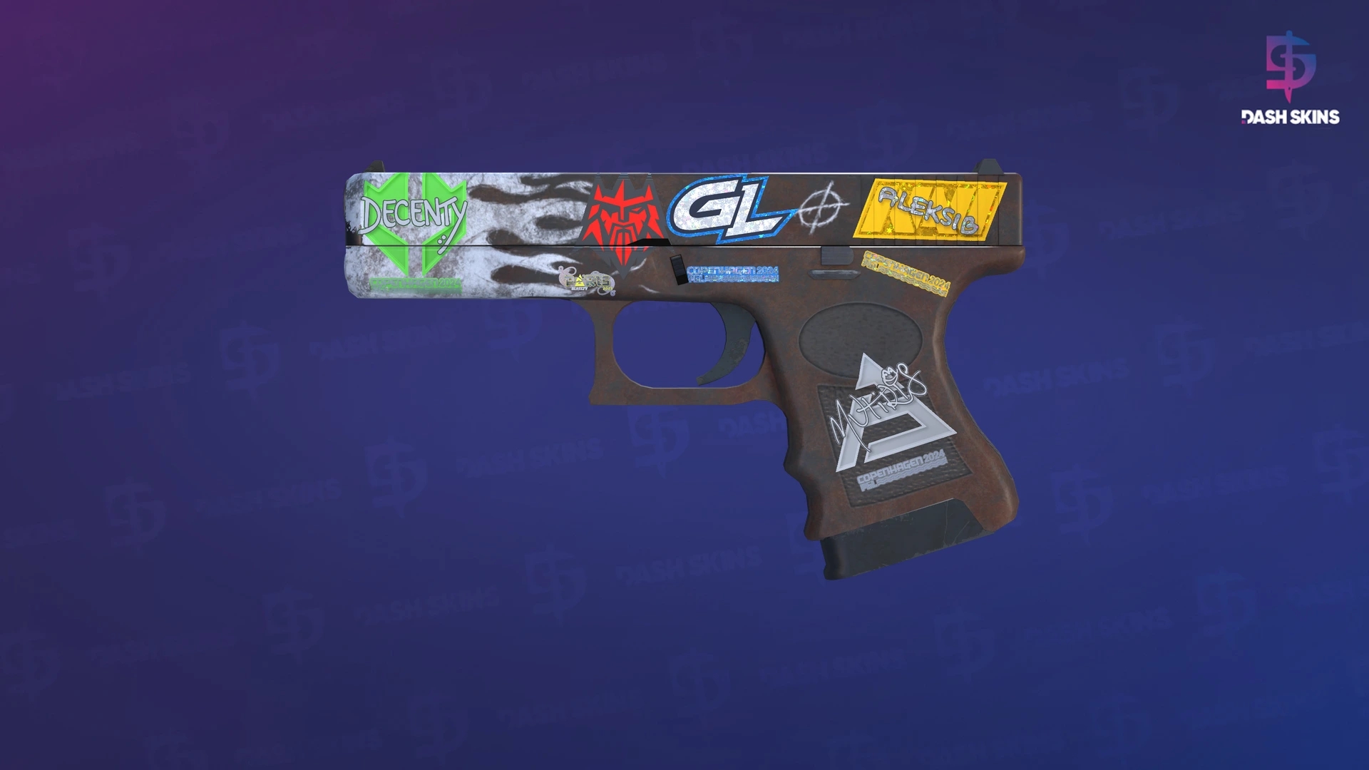 Glock-18 | Oxide Blaze (Minimal Wear) Screenshot Playside