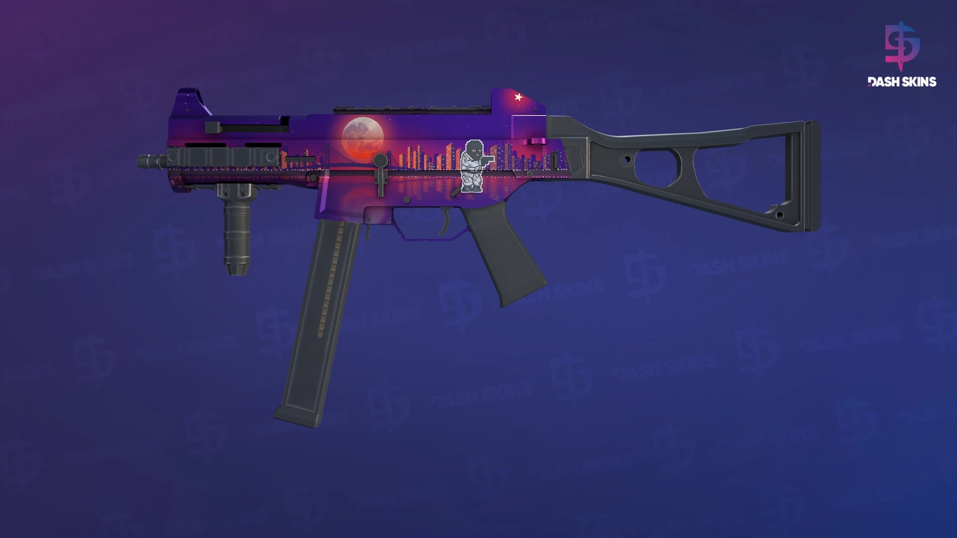 UMP-45 | Moonrise (Factory New) Screenshot Playside