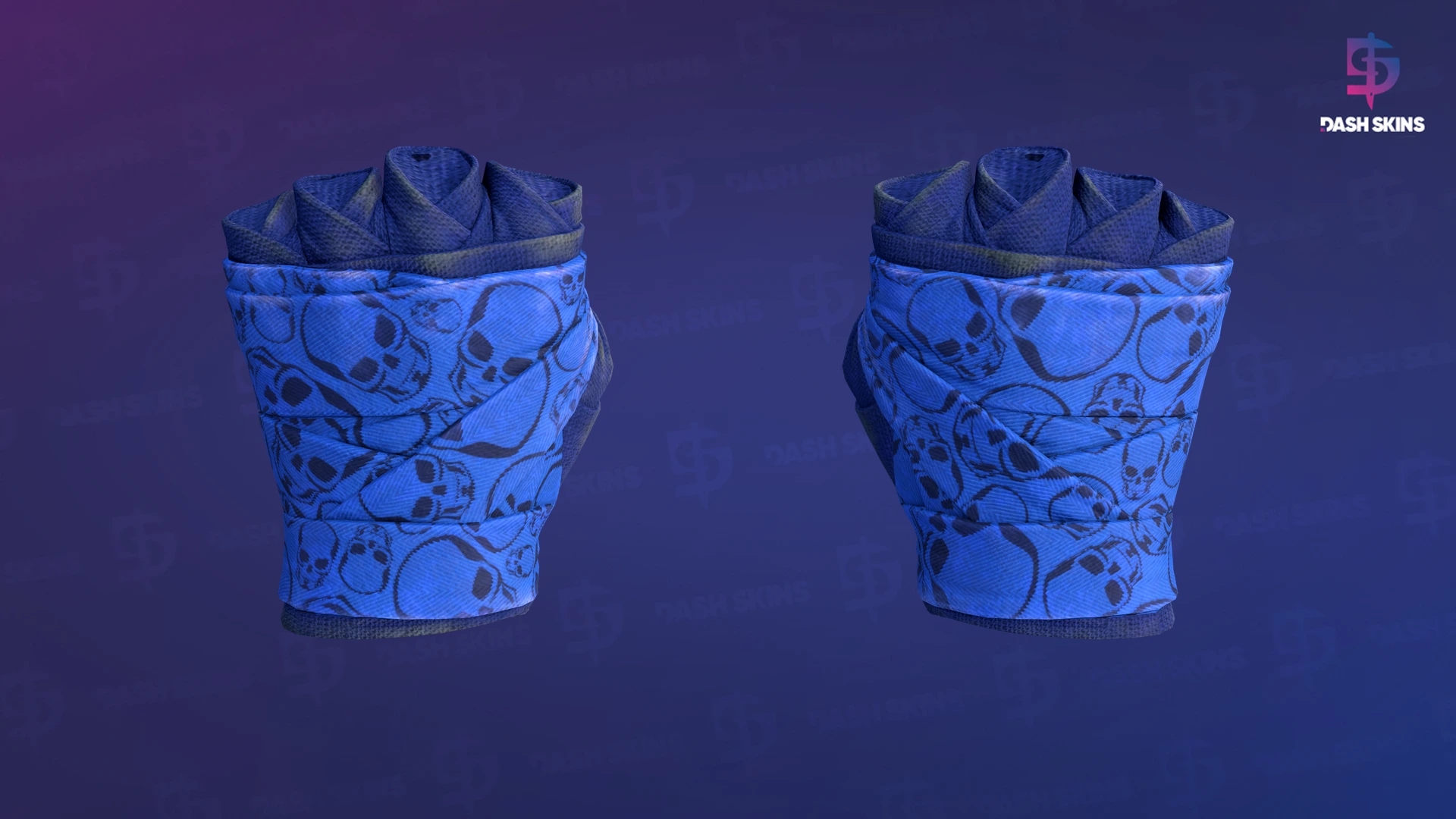 ★ Hand Wraps | Cobalt Skulls (Field-Tested) Screenshot Playside