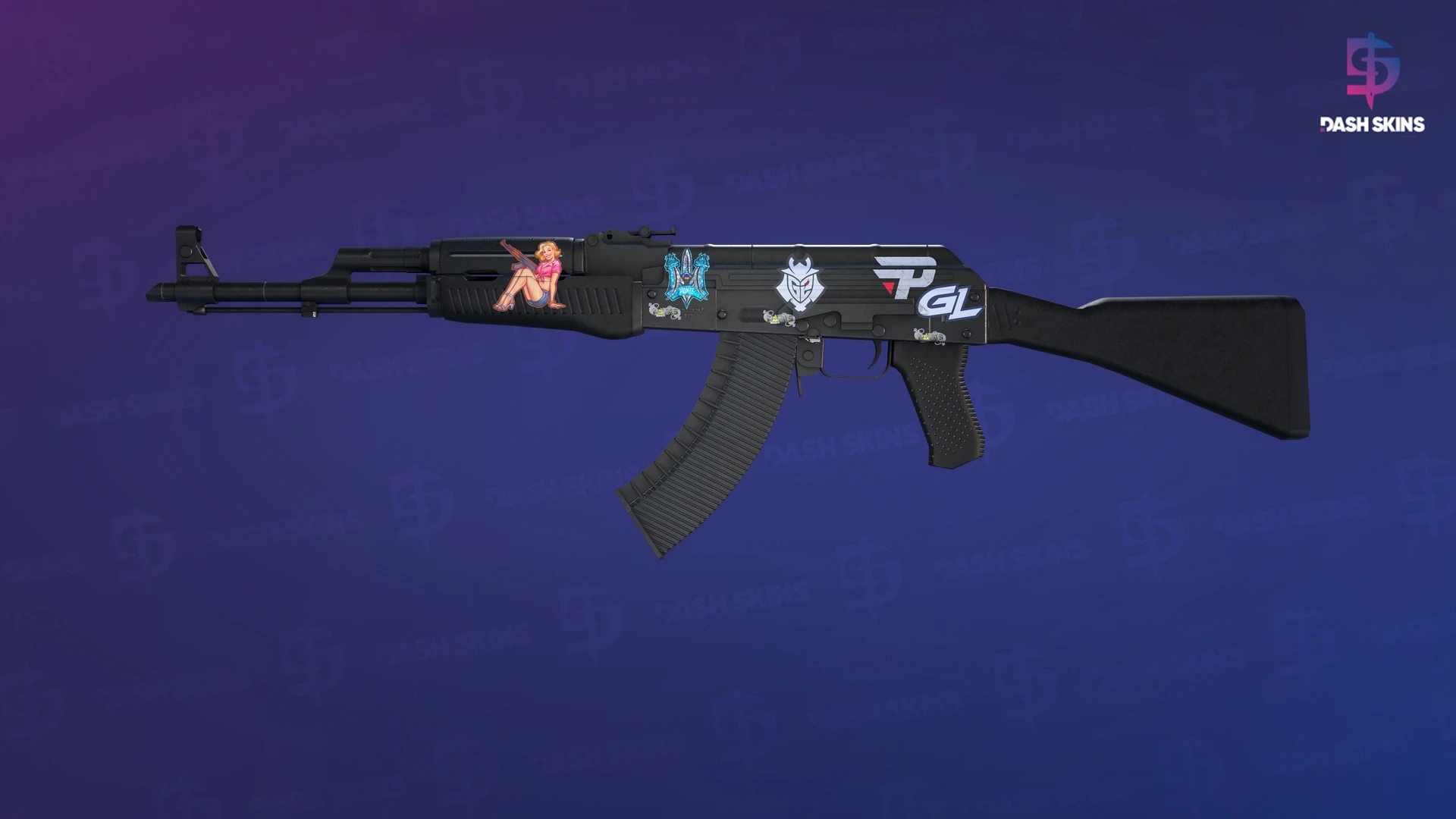 AK-47 | Slate (Well-Worn) Screenshot Playside