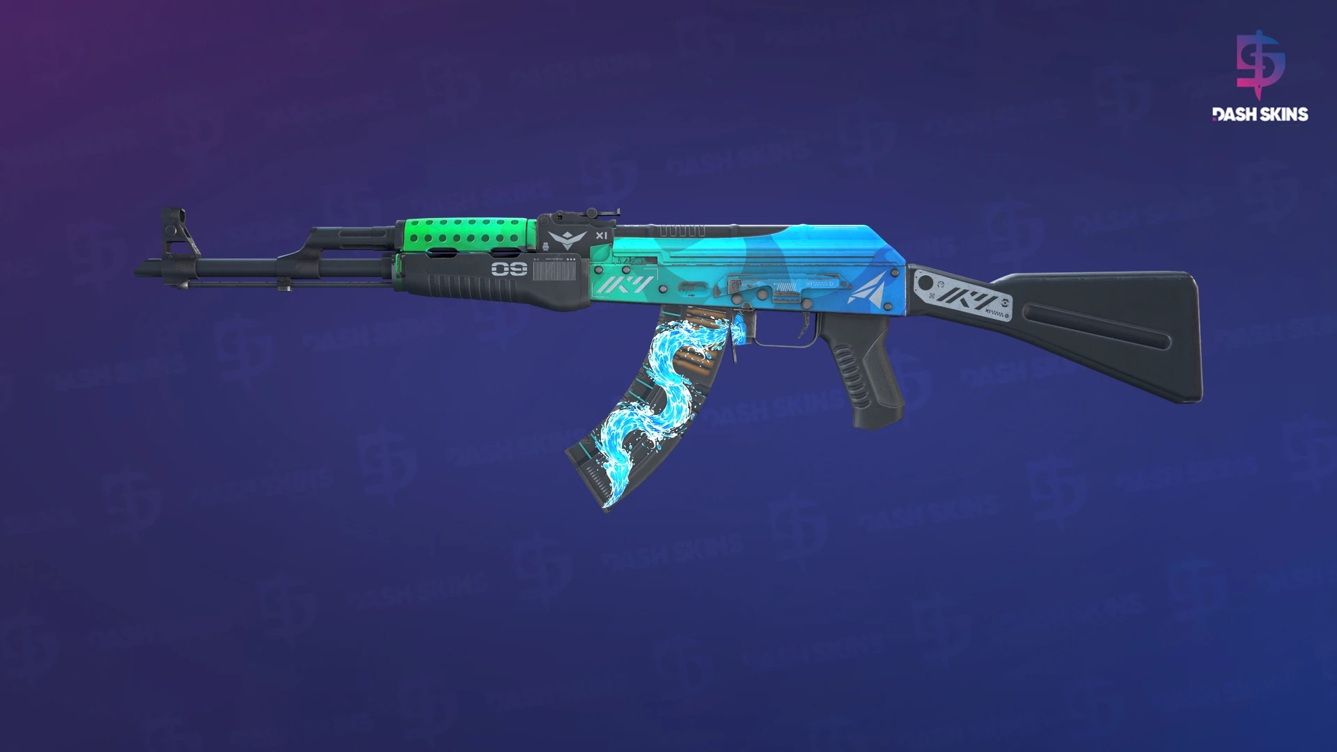 AK-47 | Ice Coaled (Field-Tested) Screenshot Playside