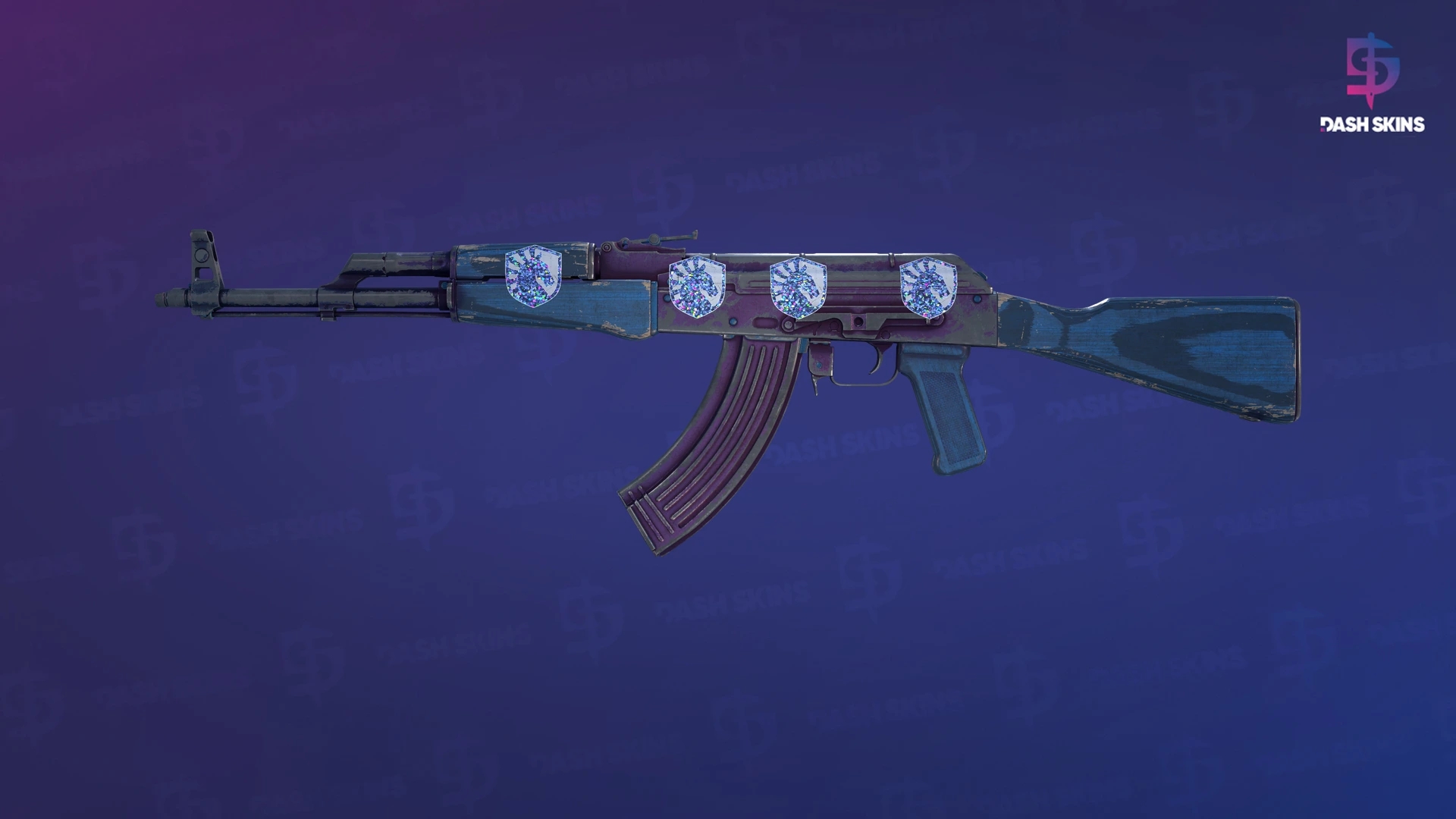 AK-47 | Midnight Laminate (Battle-Scarred) Screenshot Playside