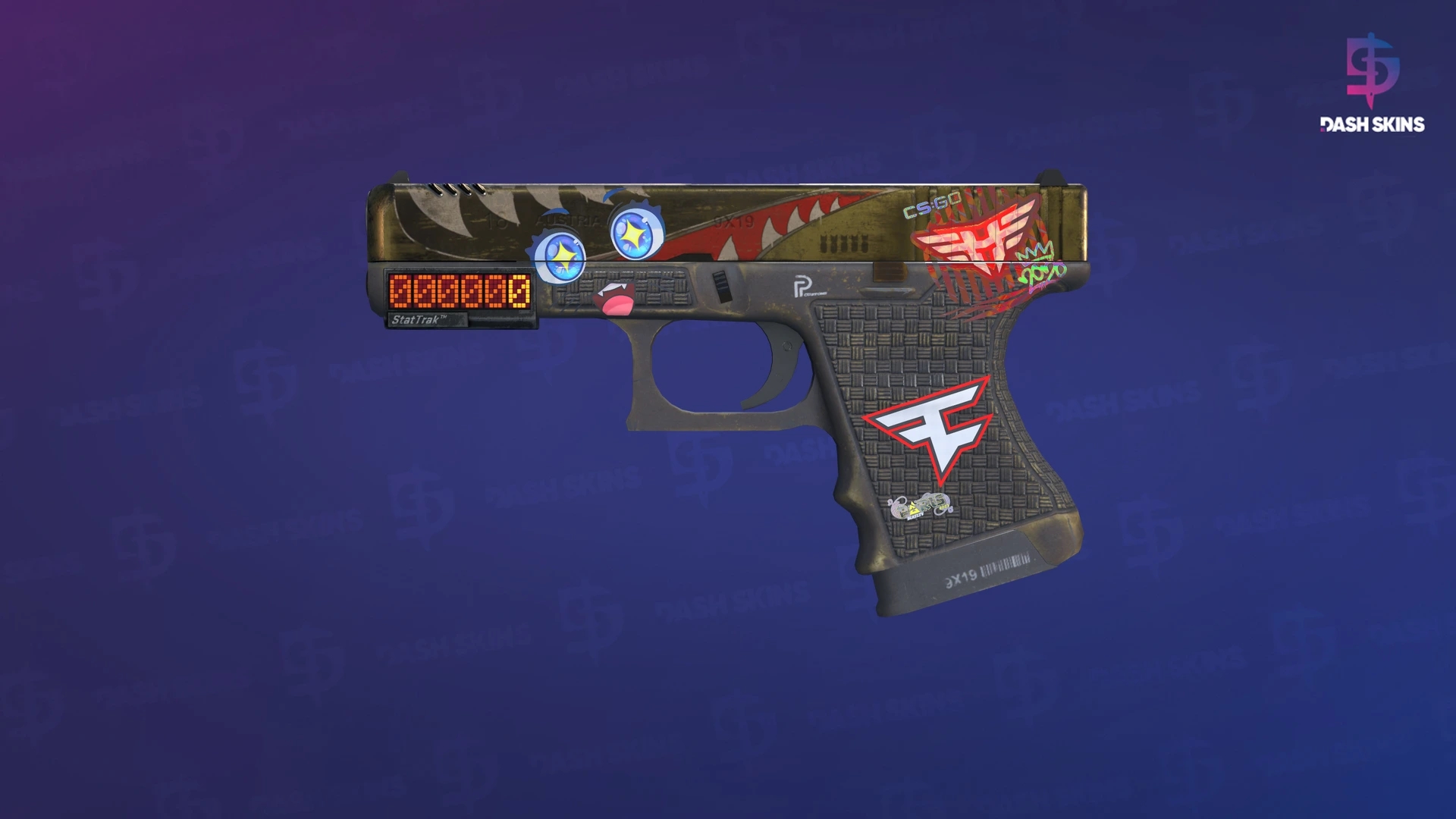 StatTrak™ Glock-18 | Warhawk (Field-Tested) Screenshot Playside