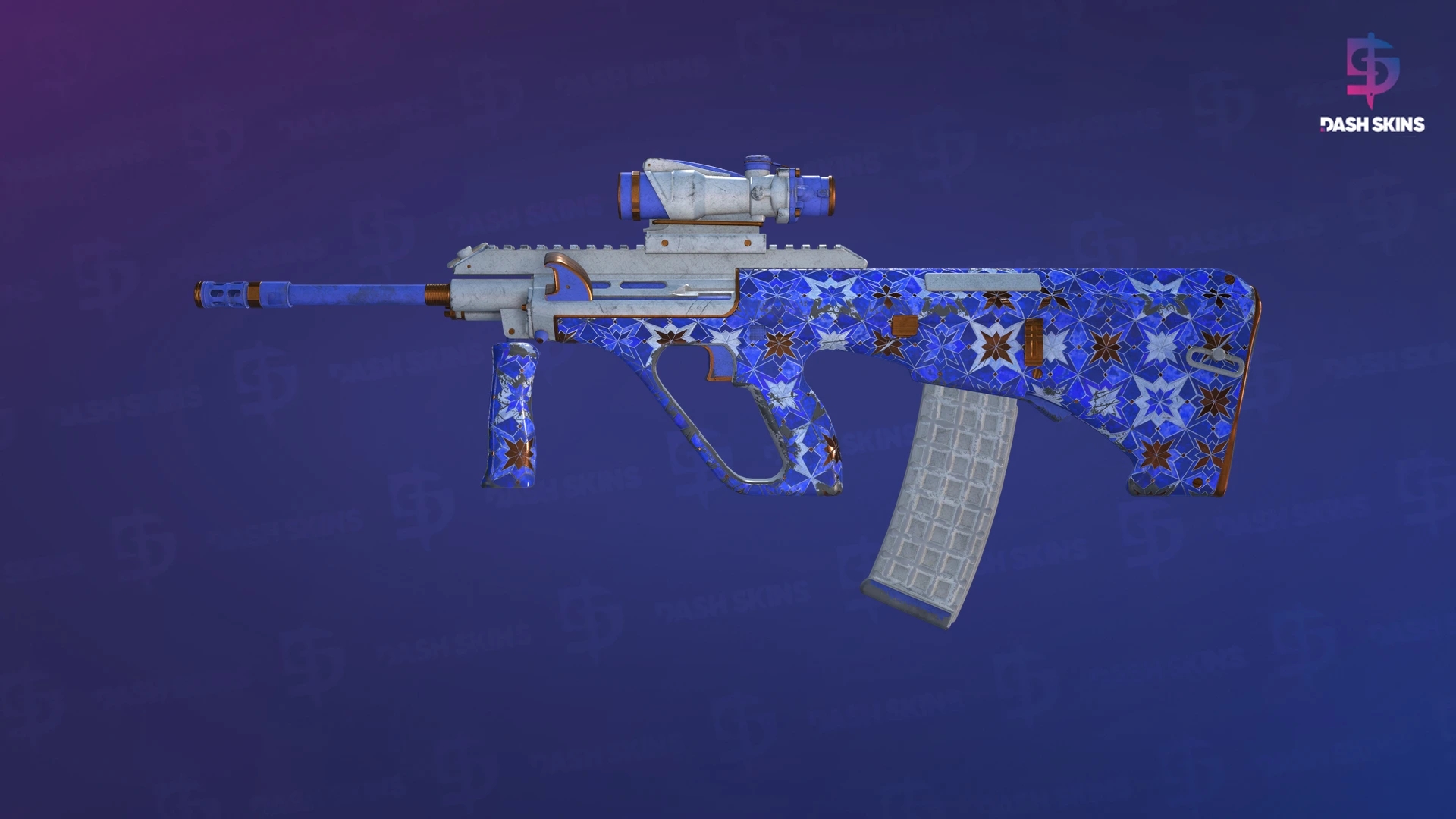 AUG | Lapis Lazuli (Battle-Scarred) Screenshot Playside