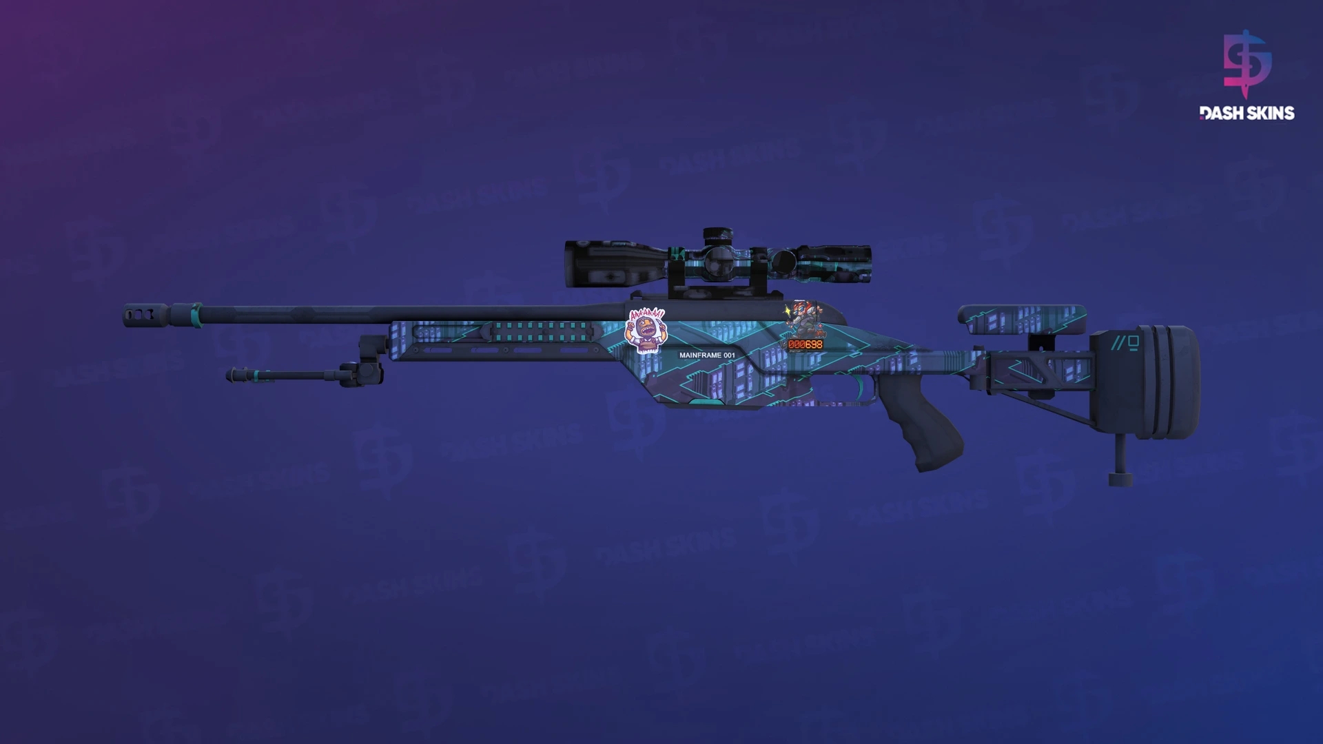 StatTrak™ SSG 08 | Mainframe 001 (Minimal Wear) Screenshot Playside