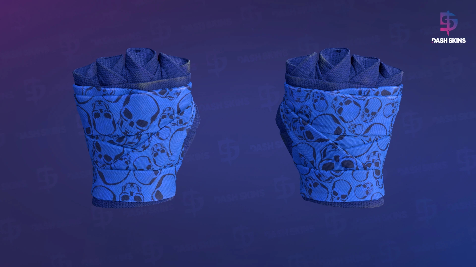 ★ Hand Wraps | Cobalt Skulls (Minimal Wear) Screenshot Playside