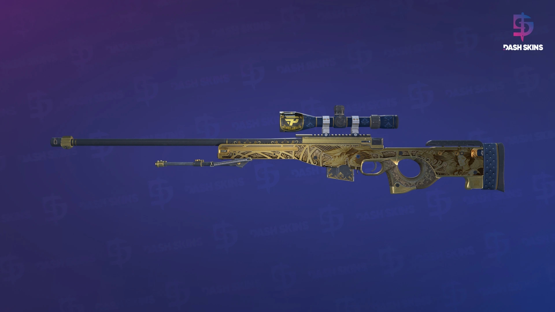AWP | Queen's Gambit (Well-Worn) Screenshot Playside
