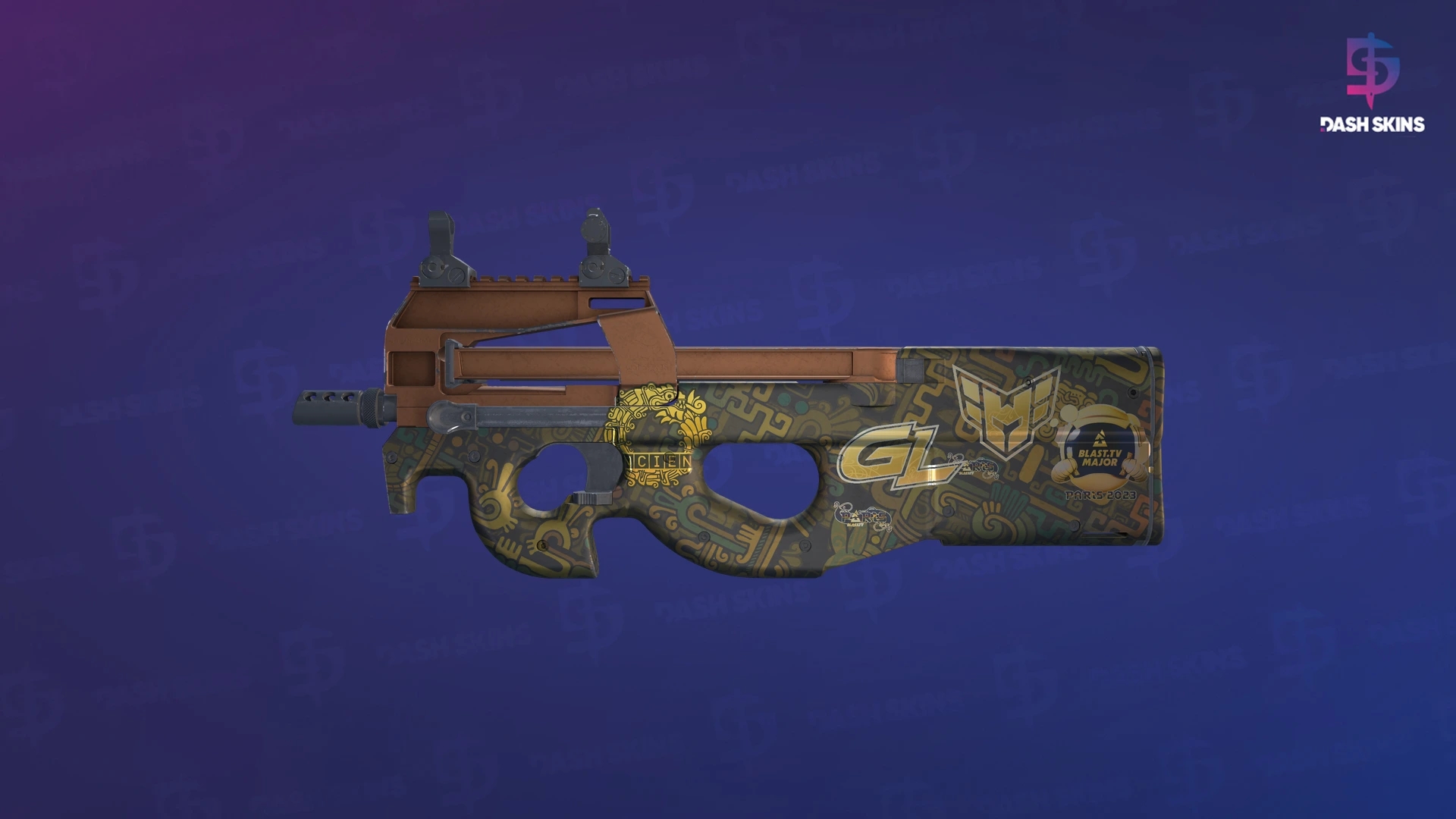 Souvenir P90 | Ancient Earth (Minimal Wear) Screenshot Playside