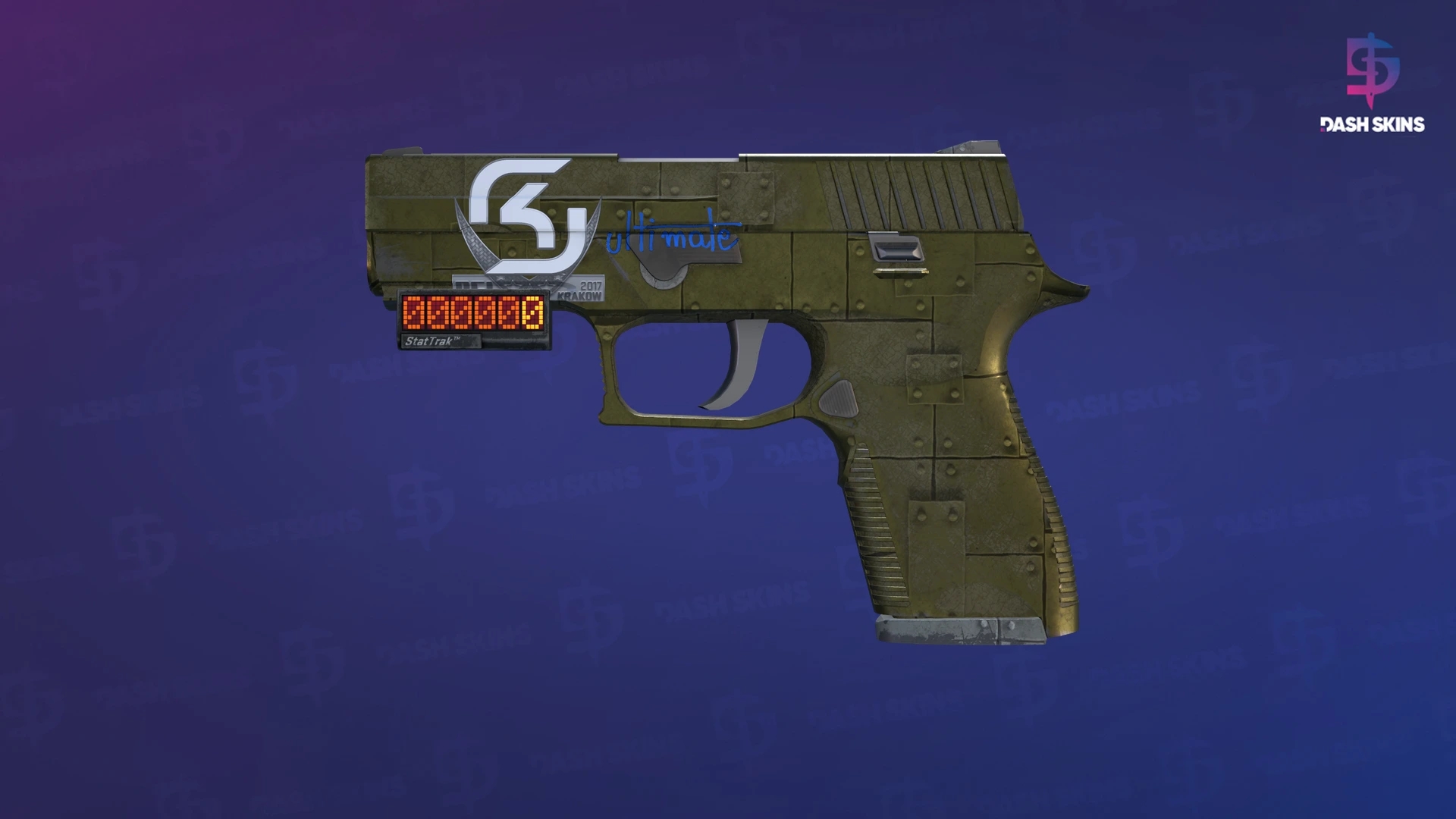 StatTrak™ P250 | Iron Clad (Battle-Scarred) Screenshot Playside