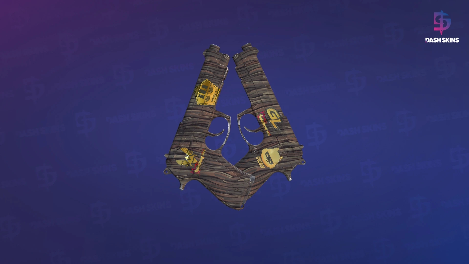 Souvenir Dual Berettas | Drift Wood (Factory New) Screenshot Playside