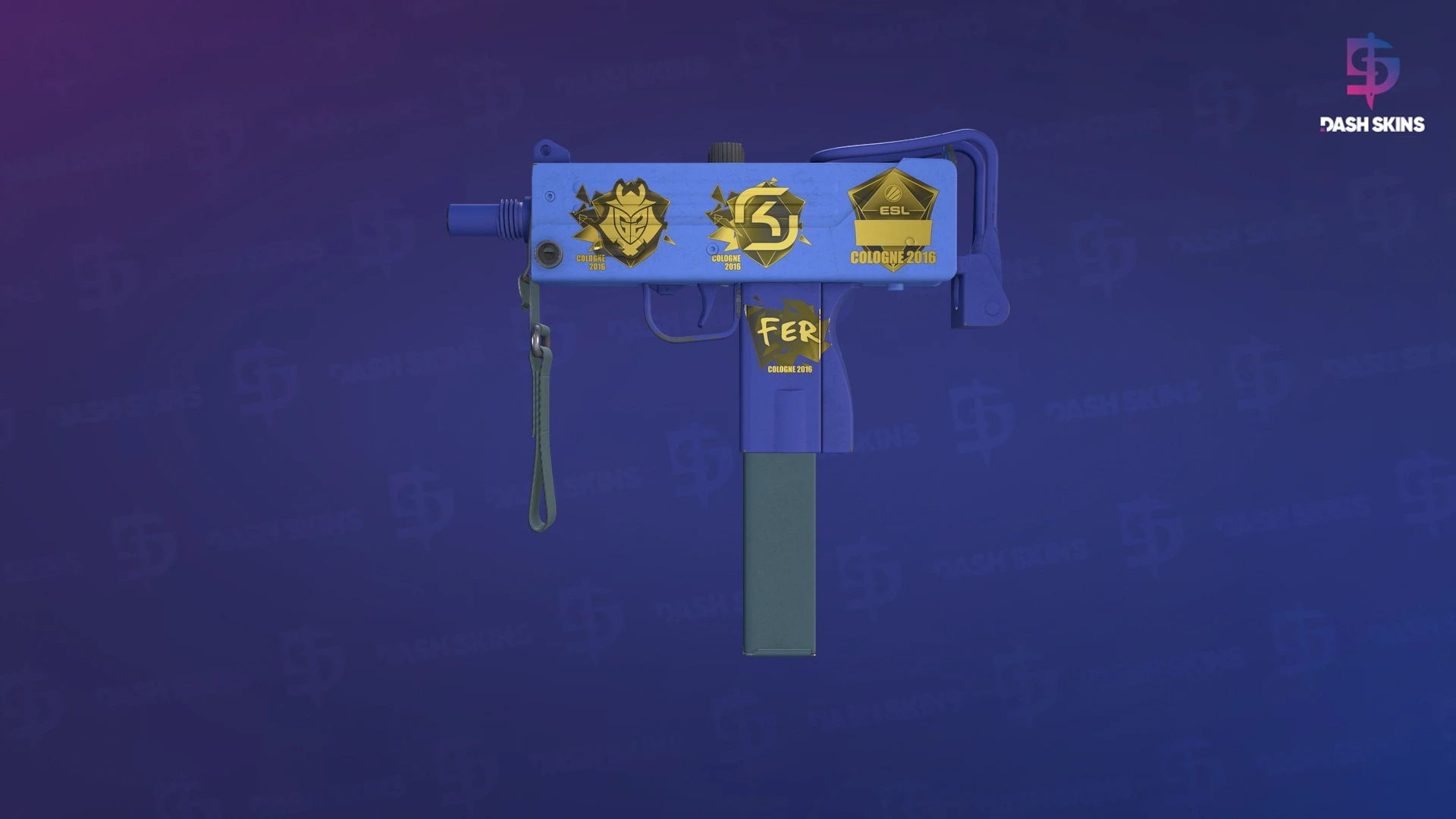 Souvenir MAC-10 | Indigo (Minimal Wear) Screenshot Playside