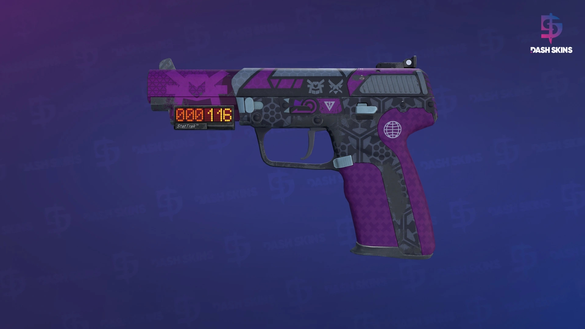 StatTrak™ Five-SeveN | Violent Daimyo (Field-Tested) Screenshot Playside