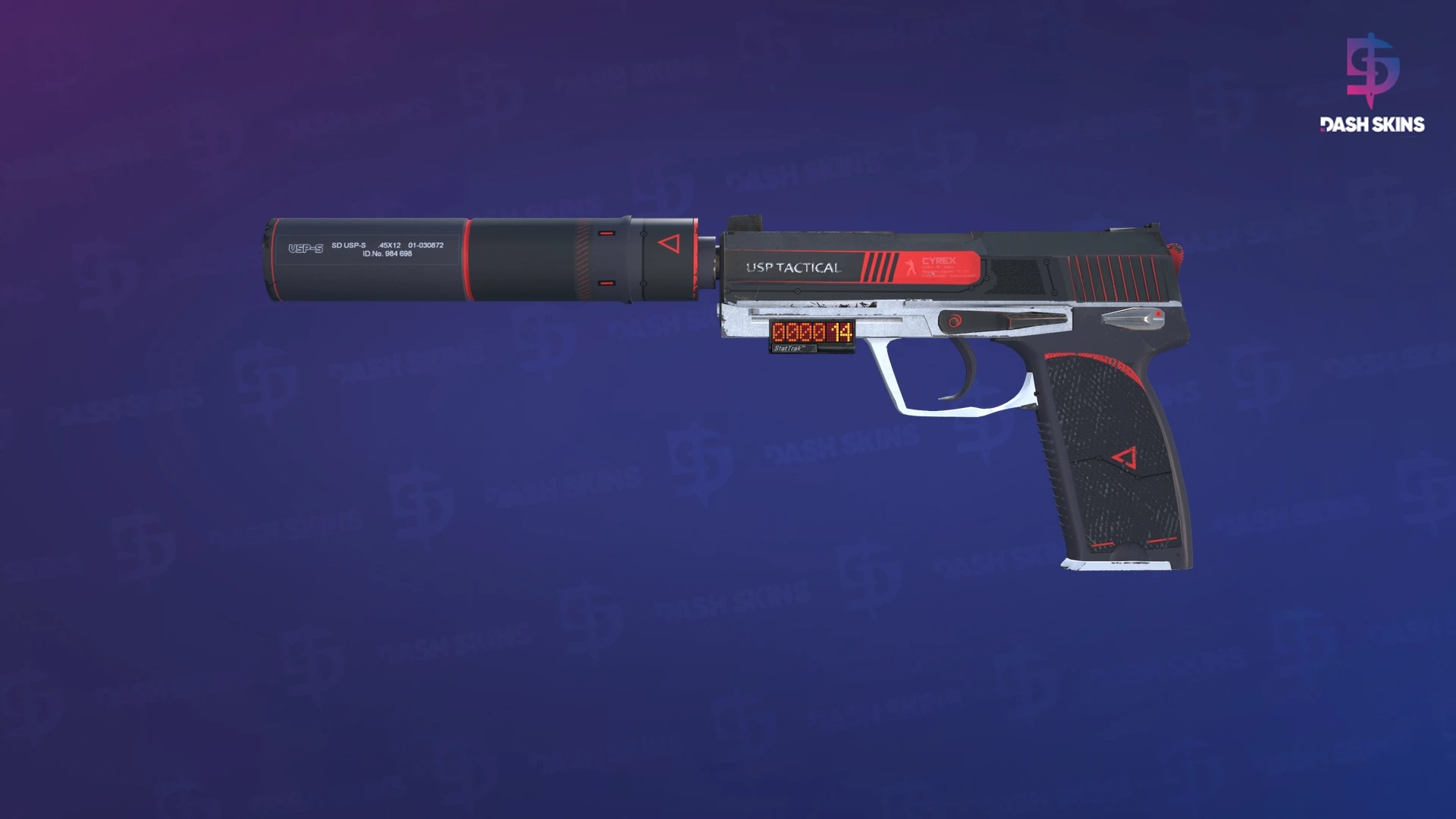 StatTrak™ USP-S | Cyrex (Minimal Wear) Screenshot Playside