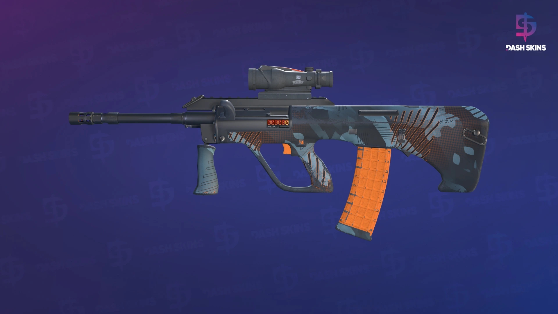 StatTrak™ AUG | Amber Slipstream (Minimal Wear) Screenshot Playside