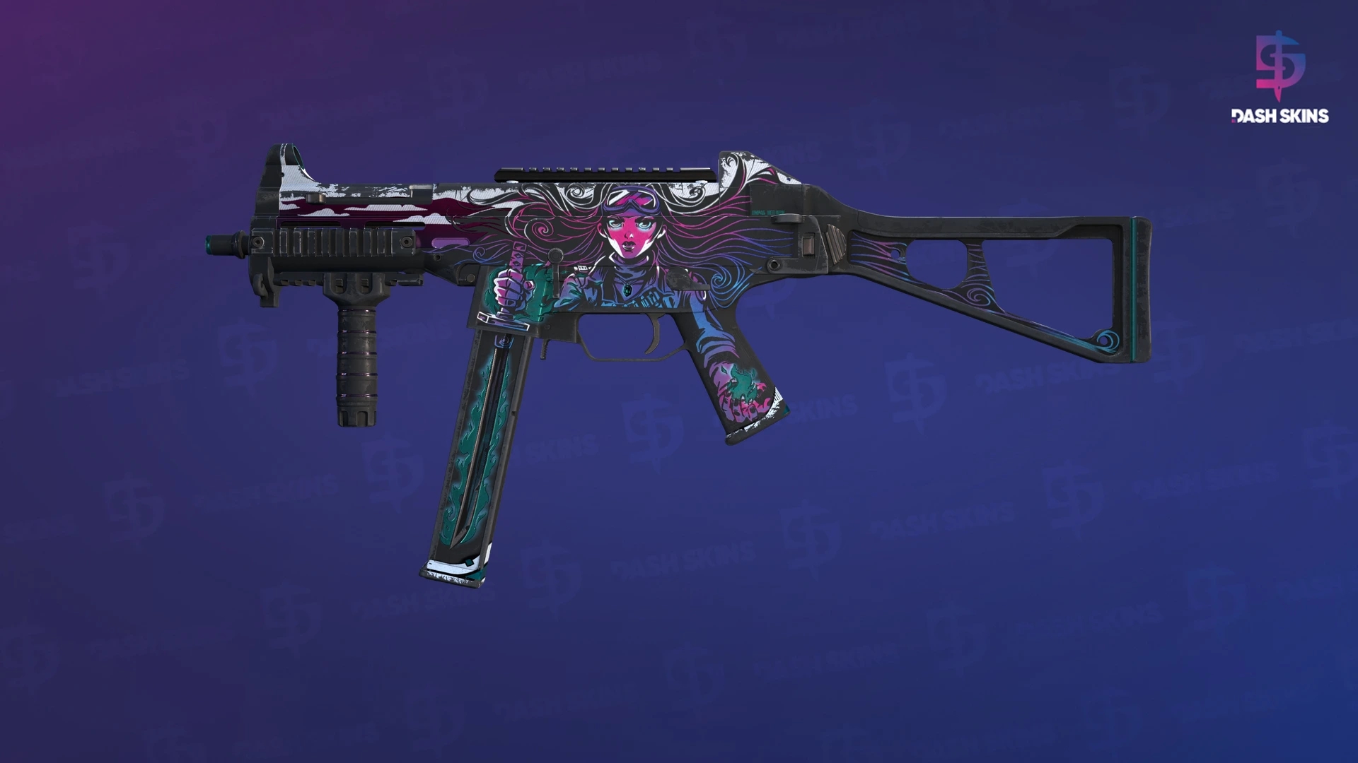 UMP-45 | Neo-Noir (Well-Worn) Screenshot Playside