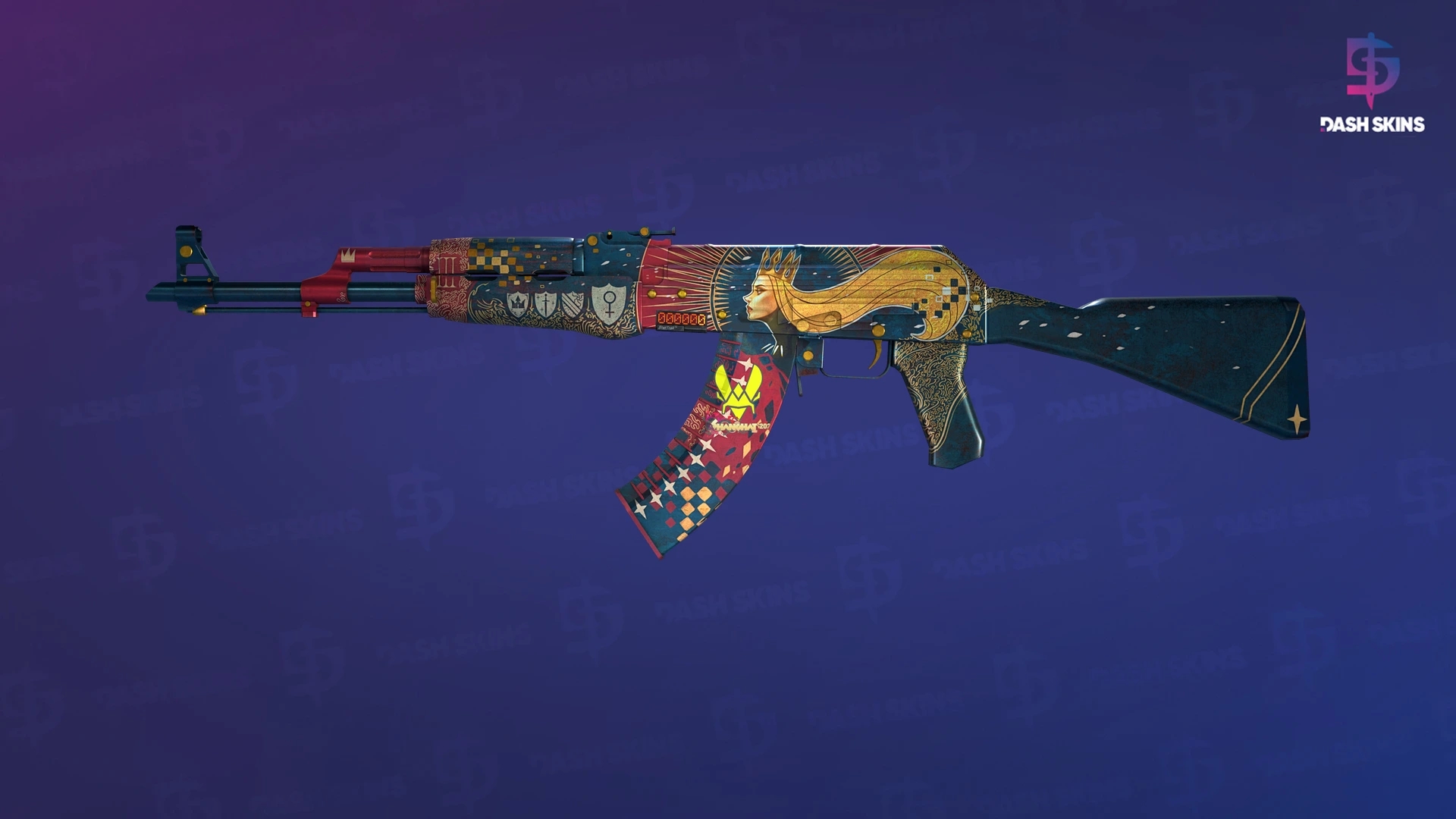 StatTrak™ AK-47 | The Empress (Well-Worn) Screenshot Playside