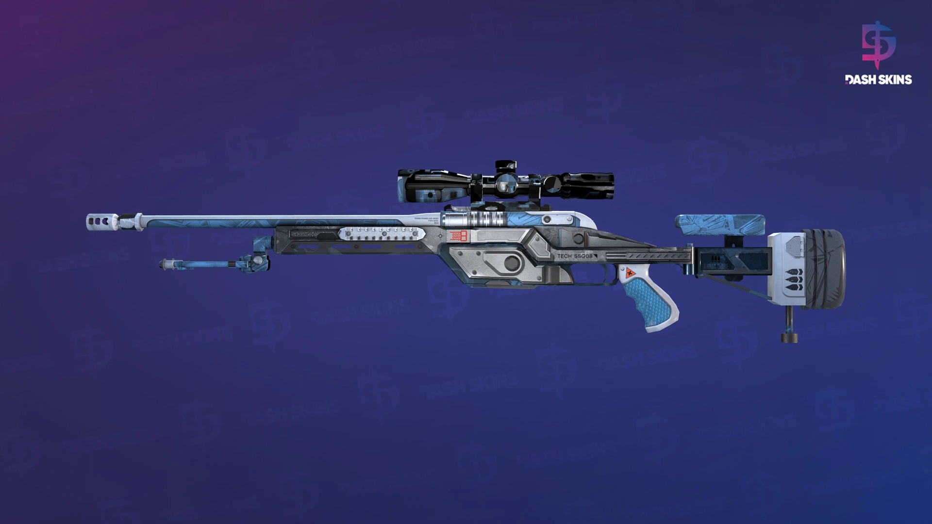 SSG 08 | Ghost Crusader (Minimal Wear) Screenshot Playside