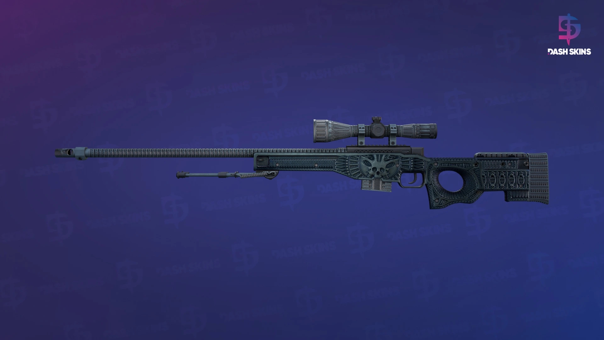 AWP | Exoskeleton (Well-Worn) Screenshot Playside