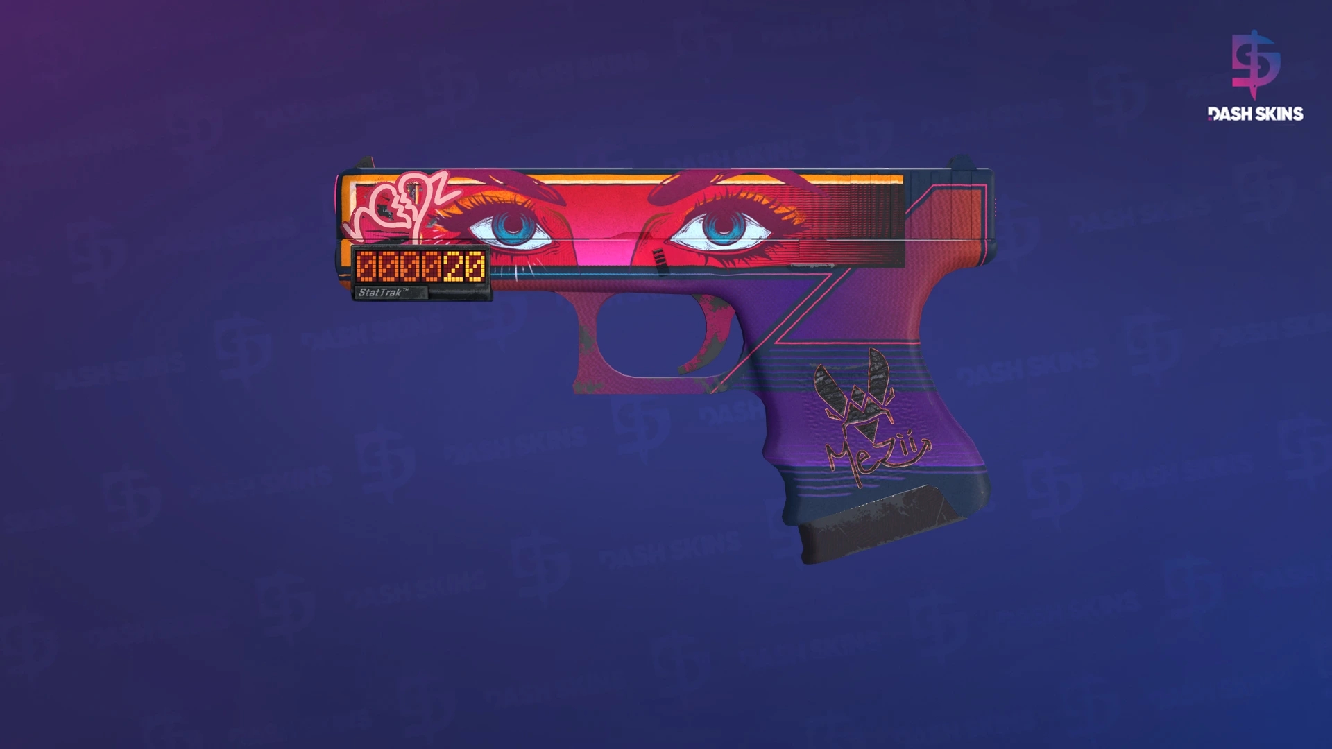 StatTrak™ Glock-18 | Vogue (Minimal Wear) Screenshot Playside