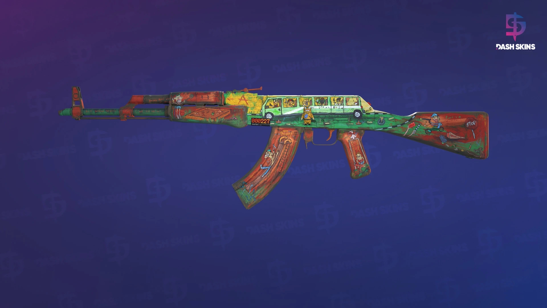 StatTrak™ AK-47 | The Outsiders (Field-Tested) Screenshot Playside