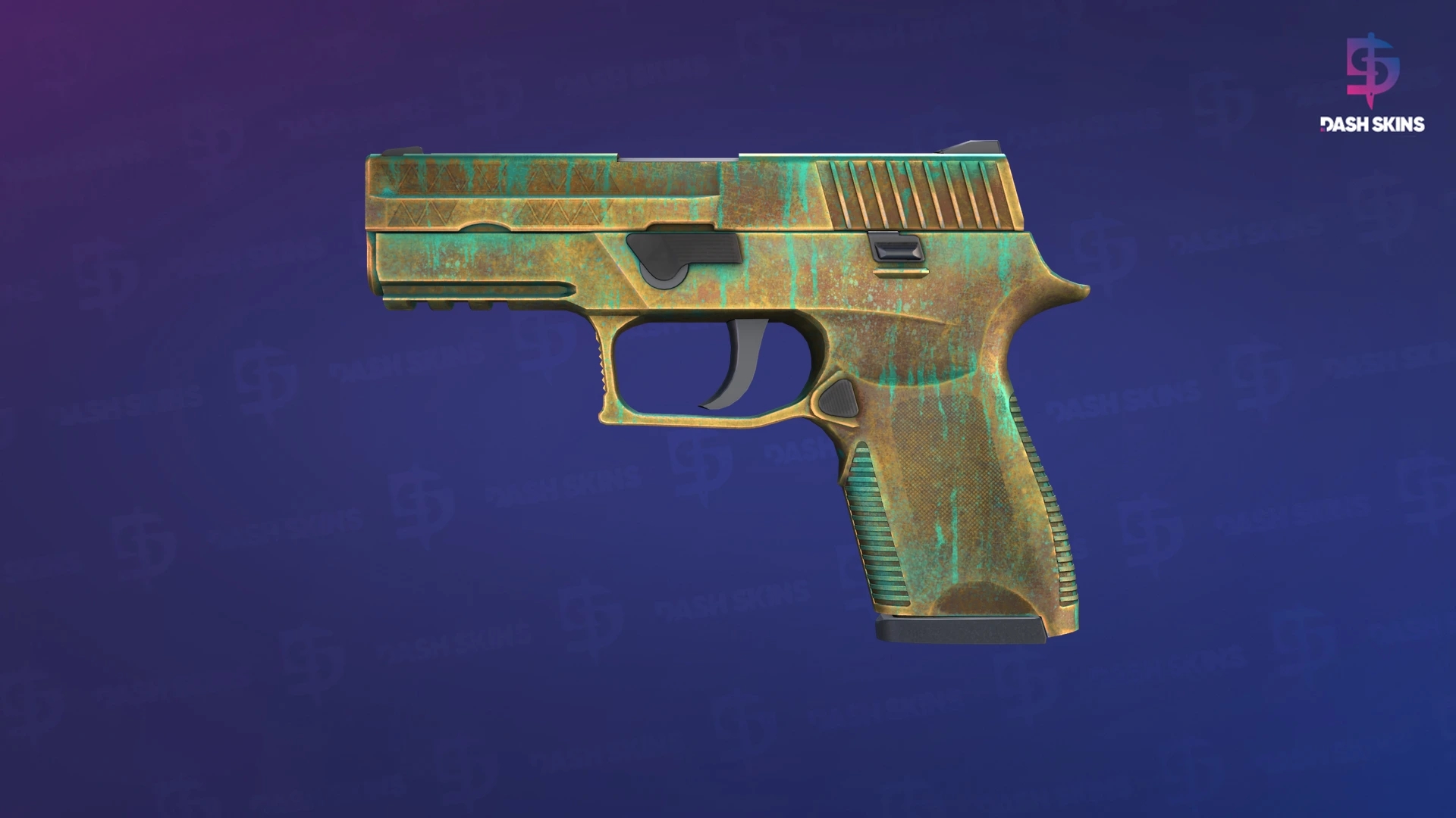 P250 | Verdigris (Well-Worn) Screenshot Playside