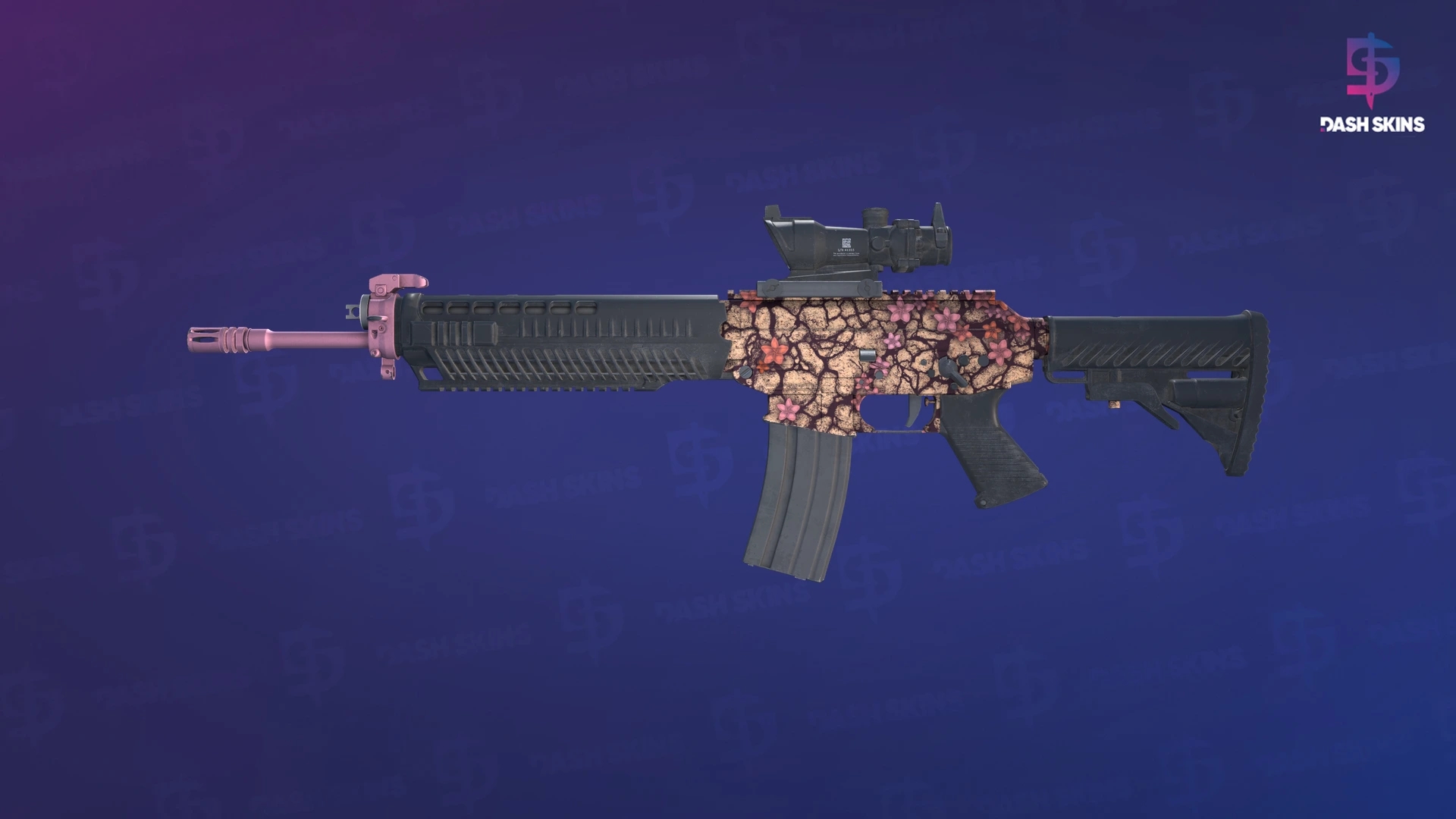 Souvenir SG 553 | Desert Blossom (Minimal Wear) Screenshot Playside