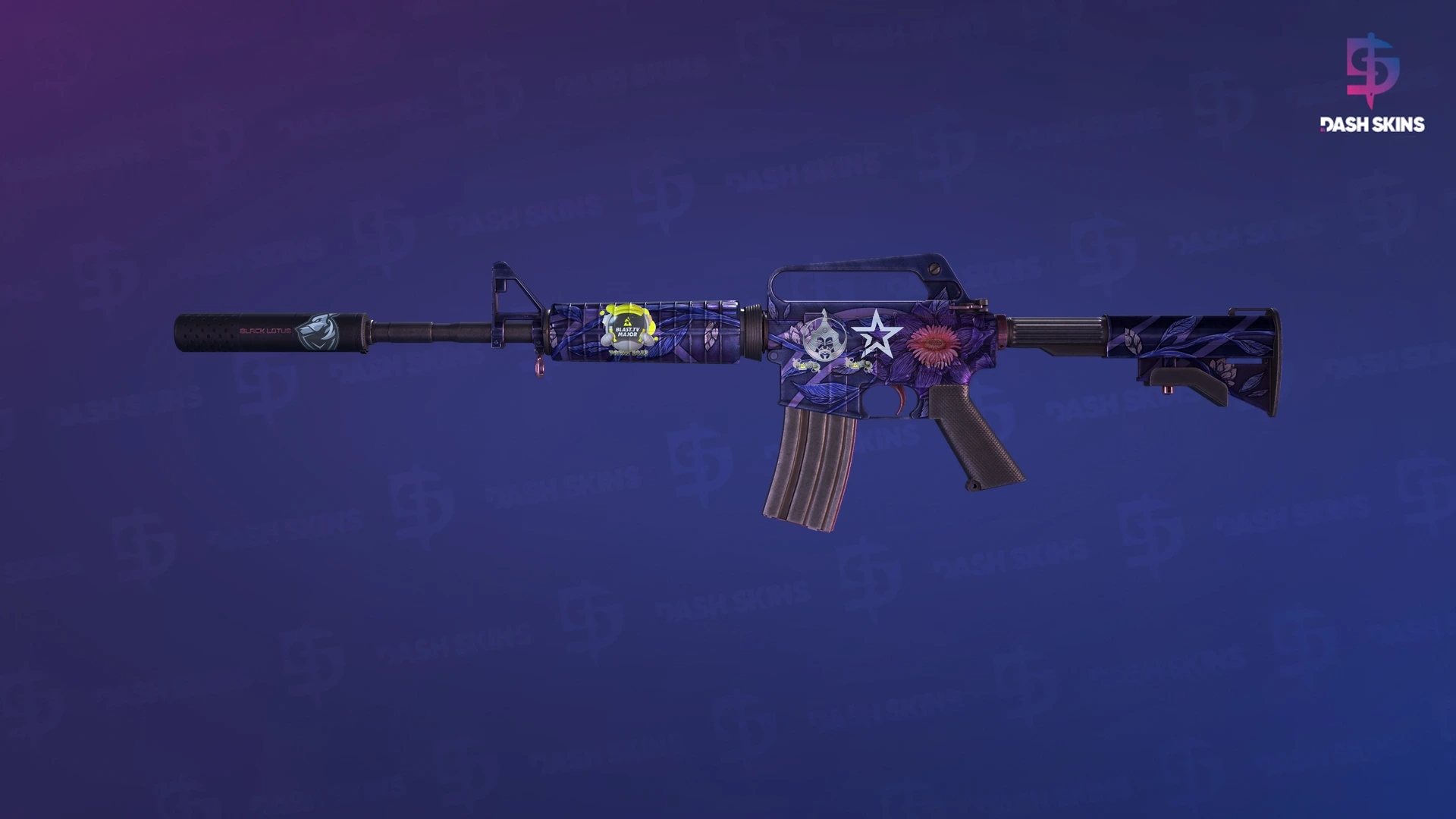 M4A1-S | Black Lotus (Battle-Scarred) Screenshot Playside