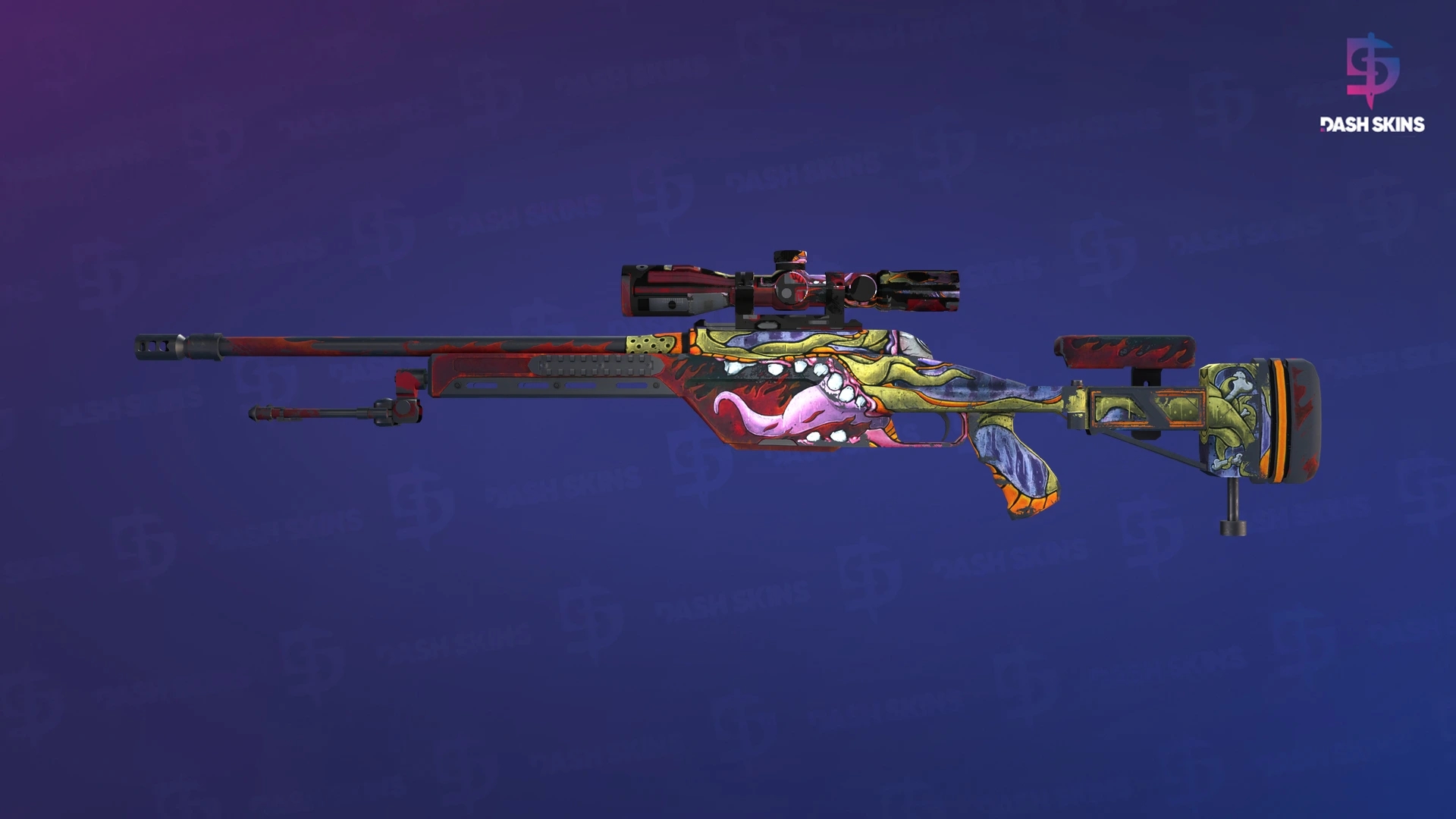 SSG 08 | Bloodshot (Field-Tested) Screenshot Playside