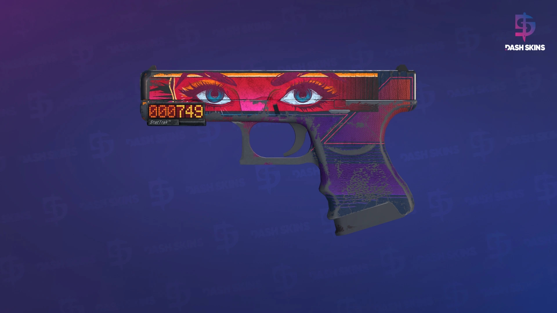StatTrak™ Glock-18 | Vogue (Battle-Scarred) Screenshot Playside