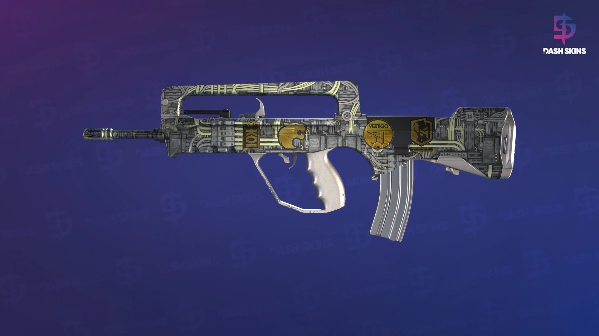 Souvenir FAMAS | Faulty Wiring (Minimal Wear) Screenshot Playside