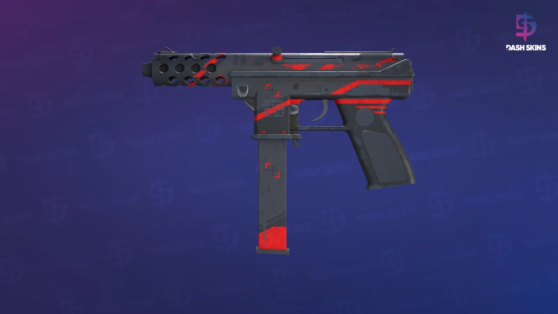 Tec-9 | Isaac (Battle-Scarred) Screenshot Playside