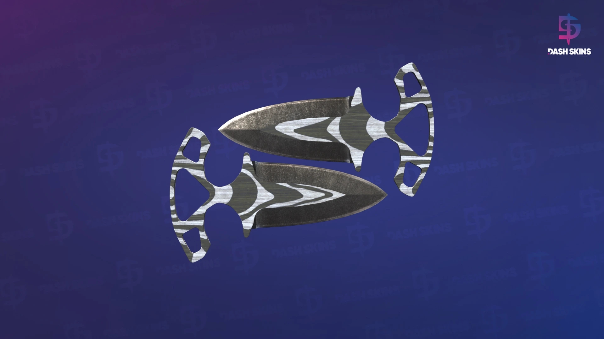 ★ Shadow Daggers | Black Laminate (Battle-Scarred) Screenshot Playside
