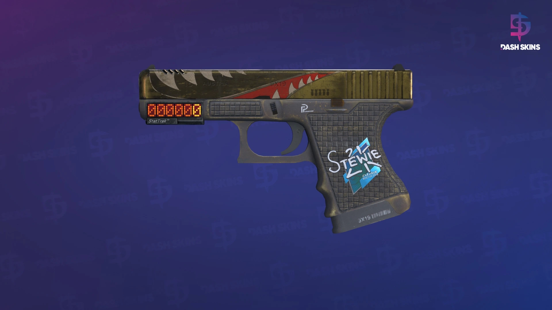 StatTrak™ Glock-18 | Warhawk (Field-Tested) Screenshot Playside