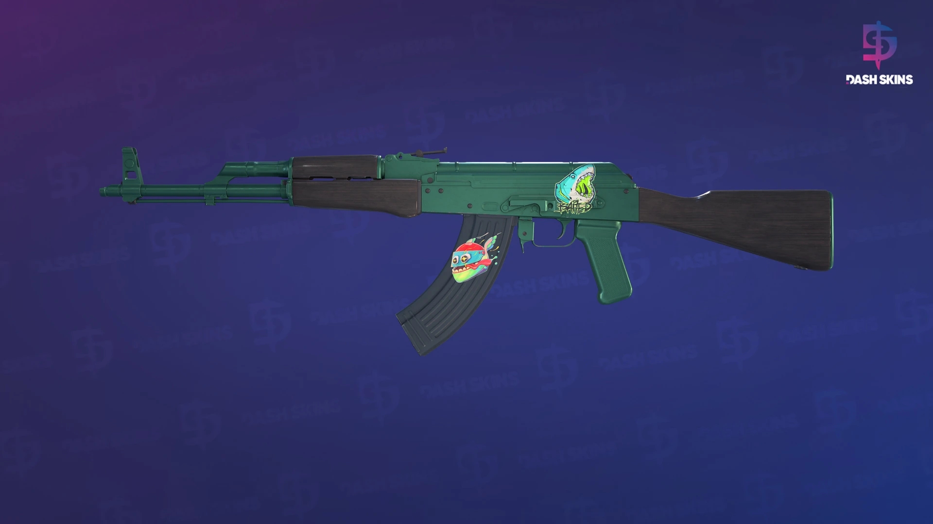 AK-47 | Wintergreen (Minimal Wear) Screenshot Playside