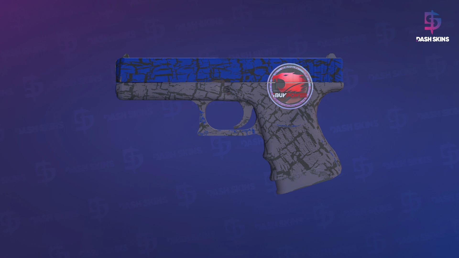 Glock-18 | Blue Fissure (Minimal Wear) Screenshot Playside