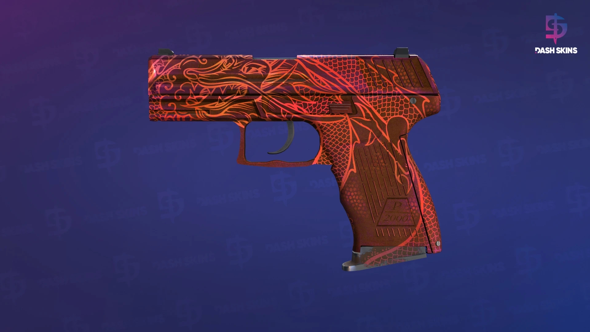 P2000 | Imperial Dragon (Well-Worn) Screenshot Playside